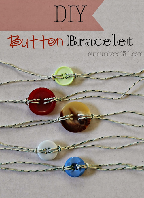 Diy Button Bracelets Diy Button Bracelets