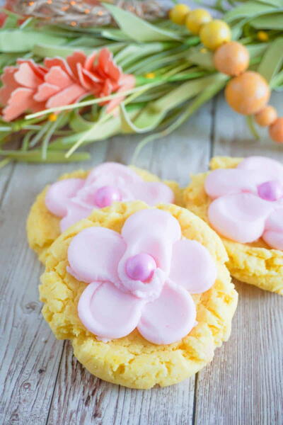 Lemon Cake Mix Cookies With Frosting