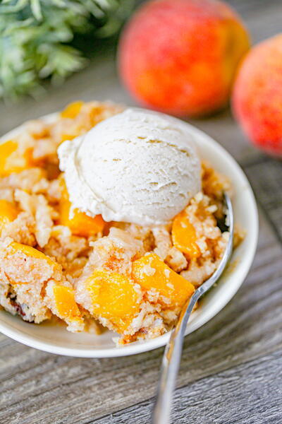 Peach Dump Cake Peach Dump Cake