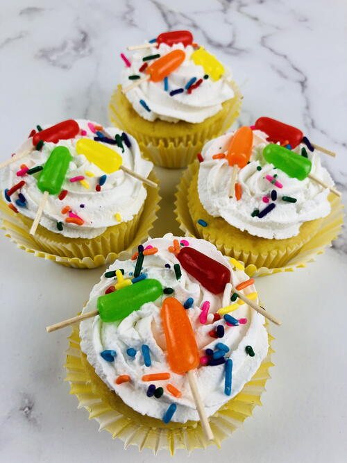 Popsicle Cupcakes For Summer