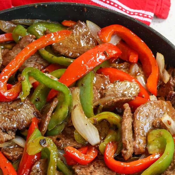 One Skillet Pepper Steak One Skillet Pepper Steak