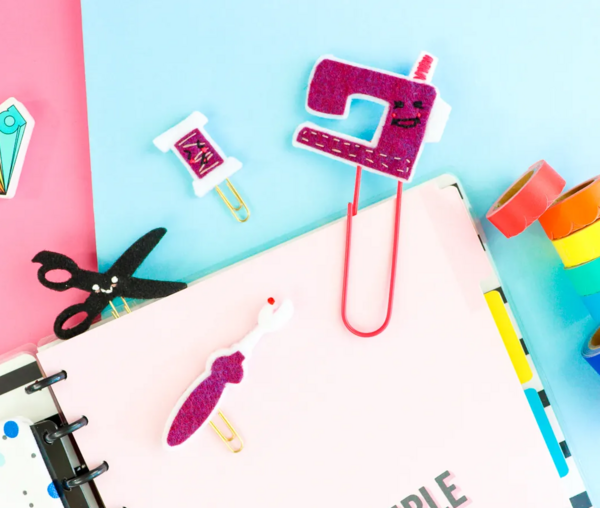 Embroidered Felt Bookmarks Embroidered Felt Bookmarks