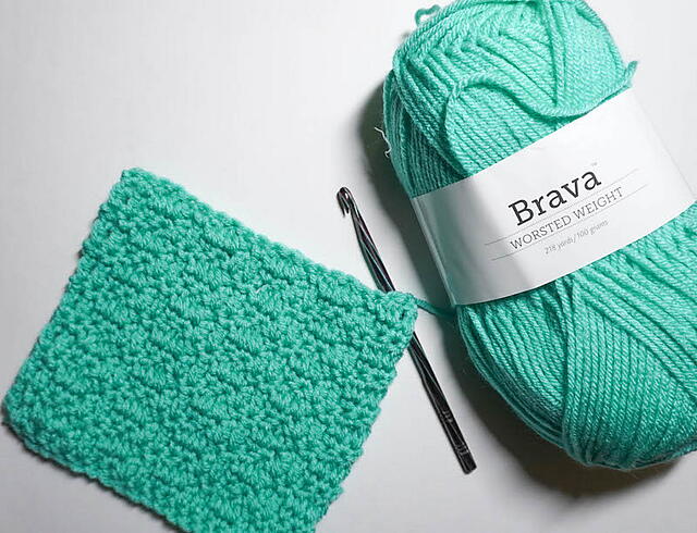 Double Pebble Stitch Section Double Pebble Stitch Section