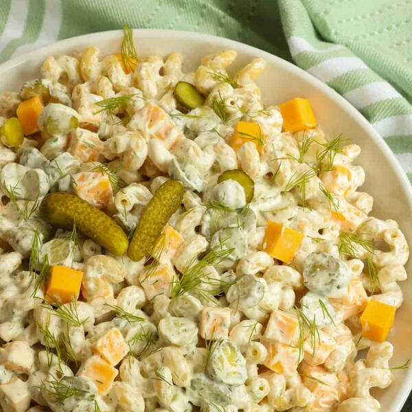 Dill Pickle Pasta Salad