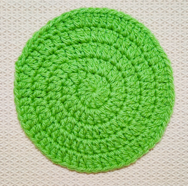 Solid Double Crochet Spiral Circle Solid Double Crochet Spiral Circle
