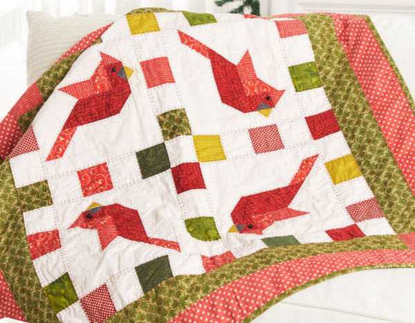 Red Cardinal Quilt Pattern