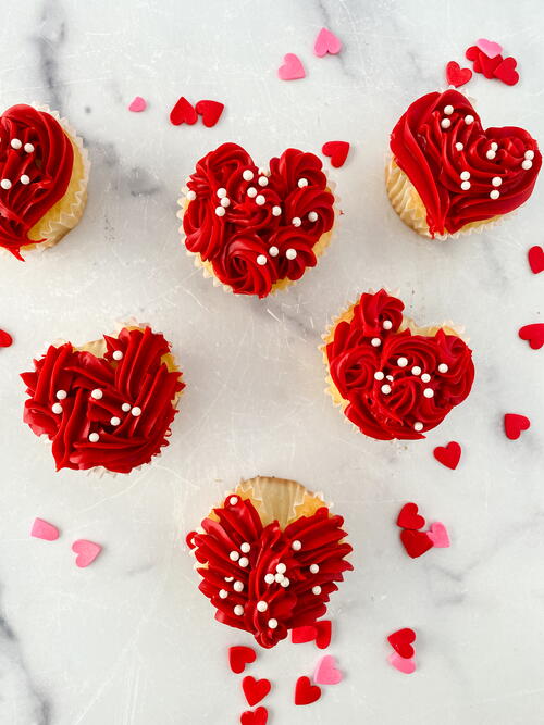 Heart Cupcakes Heart Cupcakes