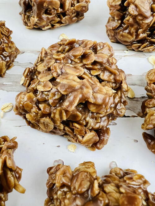 Peanut Butter Chocolate No Bake Cookies