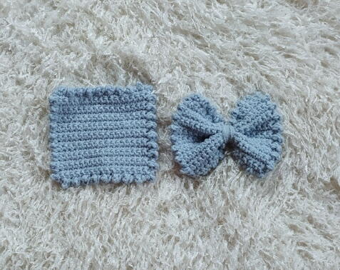 Crochet Bow And Coaster Crochet Bow And Coaster