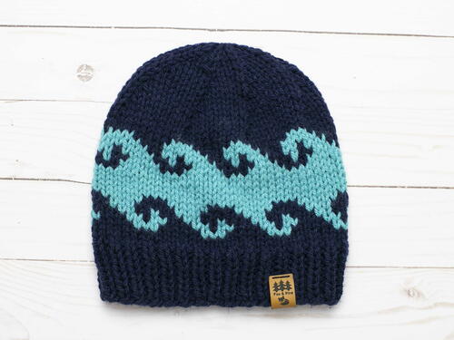 Waves Hat Beach Ocean Beanie Toque Waves Hat Beach Ocean Beanie Toque