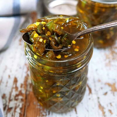 Canned Candied Jalapenos