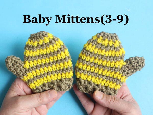 Super Fast Baby Mittens 15 Minutes Craft crochet Gloves Infant Baby Super Fast Baby Mittens 15 Minutes Craft &crochet Gloves Infant Baby