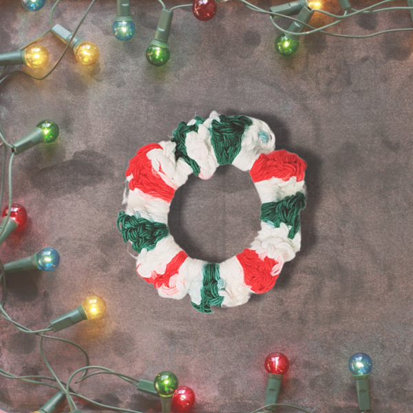 Crochet Holiday Hair Scrunchy Crochet Holiday Hair Scrunchy