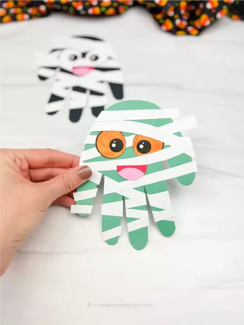 Handprint Mummy Craft For Kids Handprint Mummy Craft For Kids