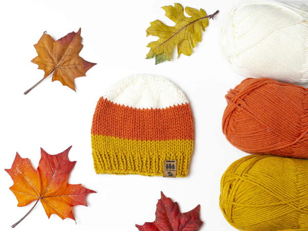 Sweet Candy Corn Toque Halloween Beanie Hat Baby Children Women Men Fall Sweet Candy Corn Toque Halloween Beanie Hat Baby Children Women Men Fall