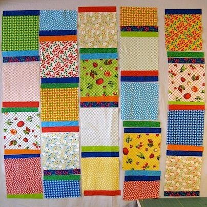 Retro Patchwork Table Topper Pattern 
