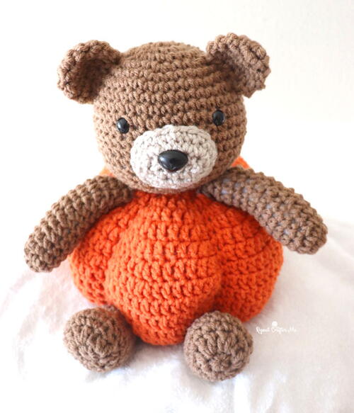 Crochet Pumpkin Bear Crochet Pumpkin Bear