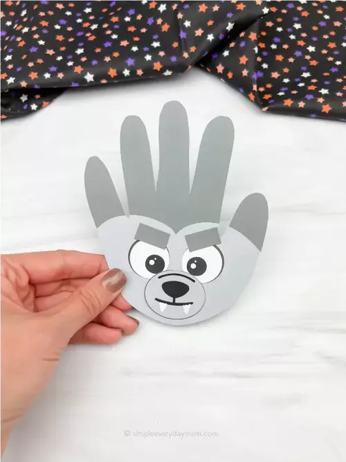 Handprint Werewolf Craft For Kids