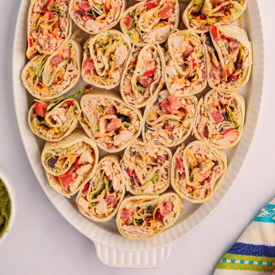 Crunchy Southwest Chicken Pinwheels Crunchy Southwest Chicken Pinwheels