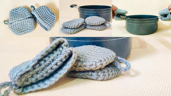 Crochet Potholder Pinch Mitts Crochet Potholder Pinch Mitts
