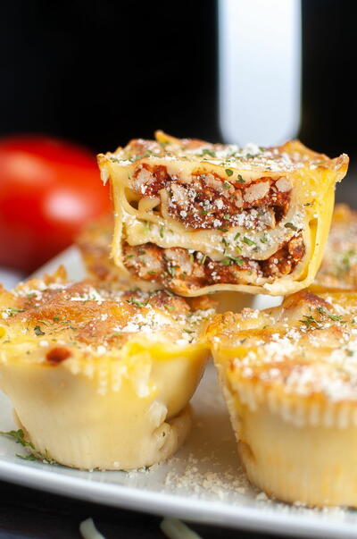 Air Fryer Lasagna Cups Air Fryer Lasagna Cups