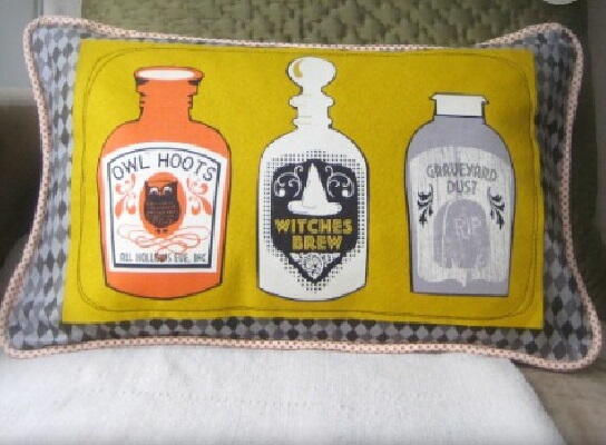 Witches Brew Halloween Pillow Witches Brew Halloween Pillow