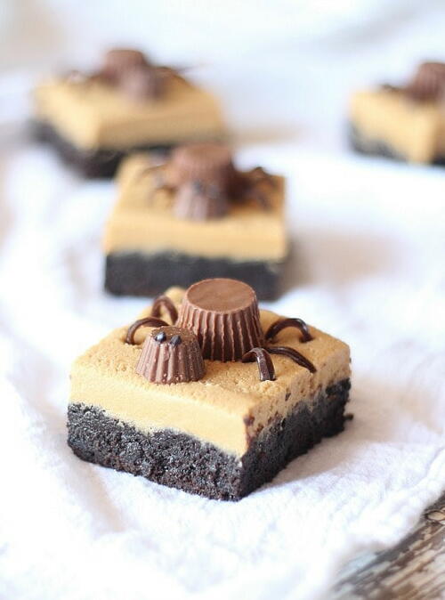 Peanut Butter Cookie Dough Spider Brownies Peanut Butter Cookie Dough Spider Brownies