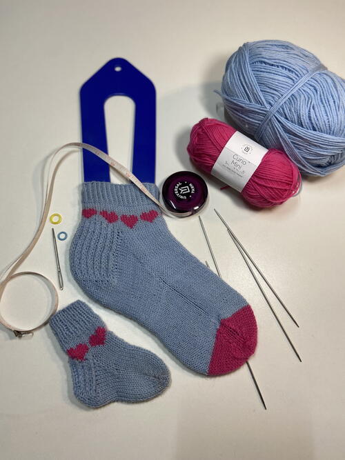 Mini and Me Heart Socks Mini and Me Heart Socks