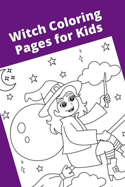 Cute Halloween Witch Coloring Pages For Kids Cute Halloween Witch Coloring Pages For Kids