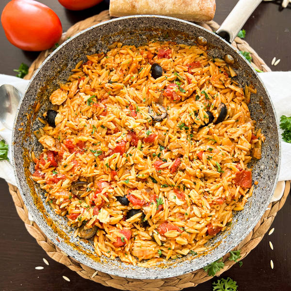 One-pan Orzo With Tuna Tomatoes Budget-friendly 20 Minute Recipe One-pan Orzo With Tuna & Tomatoes | Budget-friendly 20 Minute Recipe