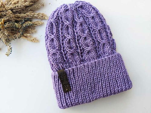 Knit Viola Cable Hat Knit Viola Cable Hat