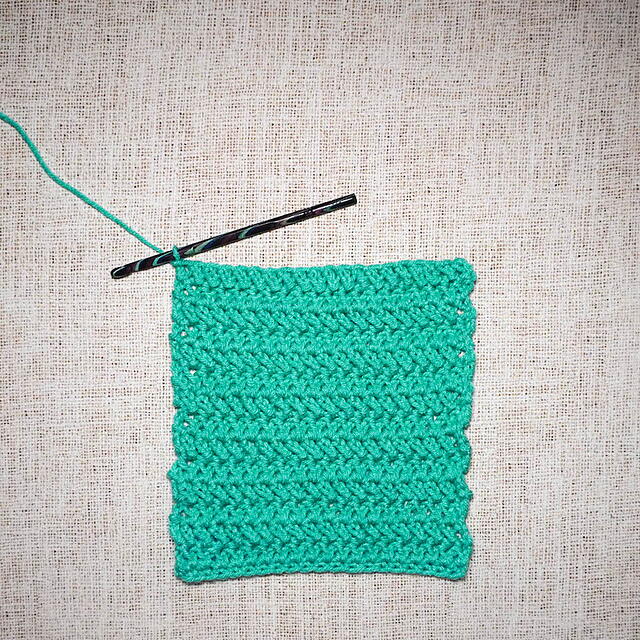 Herringbone Double Crochet Section Herringbone Double Crochet Section
