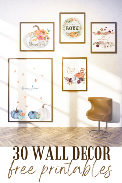 30 Fall Wall Decor Free Printables
