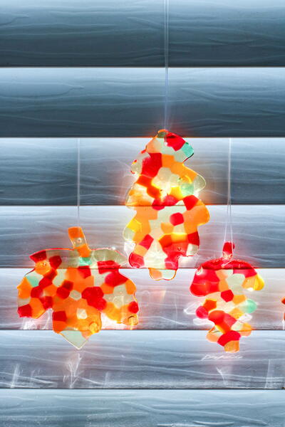 Melted Bead Suncatcher Leaves Melted Bead Suncatcher Leaves