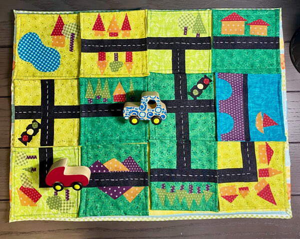 Quilted Puzzle Play Mat Quilted Puzzle Play Mat