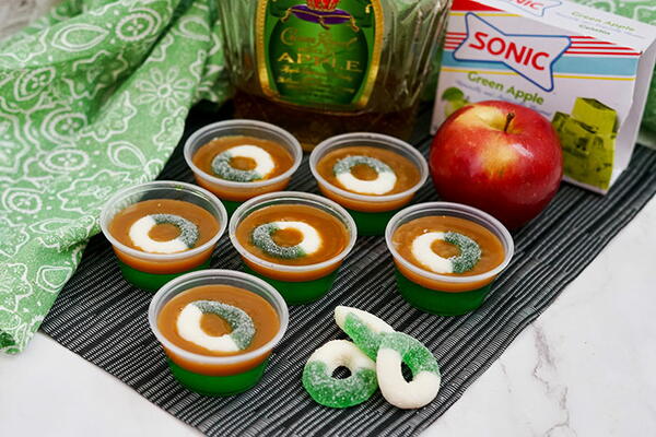 Caramel Apple Jello Shots Caramel Apple Jello Shots