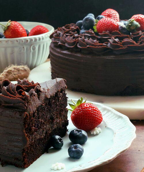 Best Chocolate Cake no Eggs No Butter Best Chocolate Cake (no Eggs, No Butter)