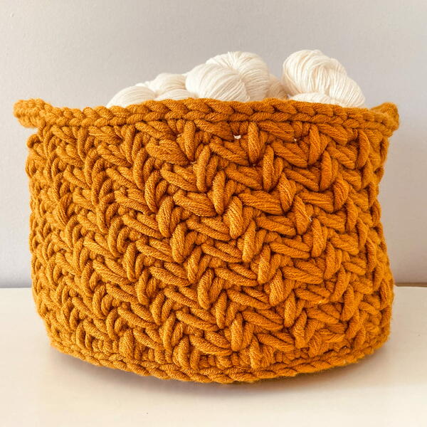 Chunky Chevron Basket Chunky Chevron Basket