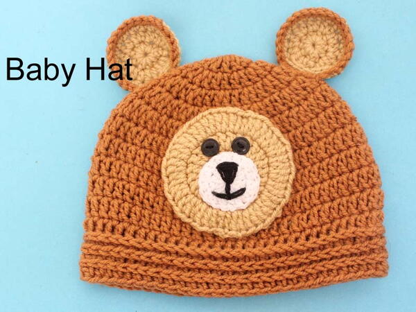 Applique Bear Hat Beginner Free Pattern Well Explain Sizes Applique Bear Hat Beginner Free Pattern Well Explain Sizes