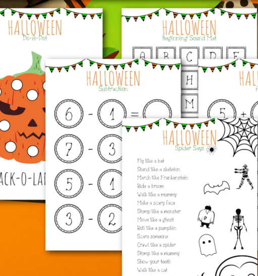 Halloween Printable Pack For Kindergarten Halloween Printable Pack For Kindergarten