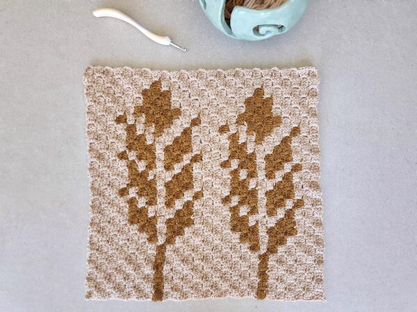 Ears Of Wheat C2c Square Ears Of Wheat C2c Square