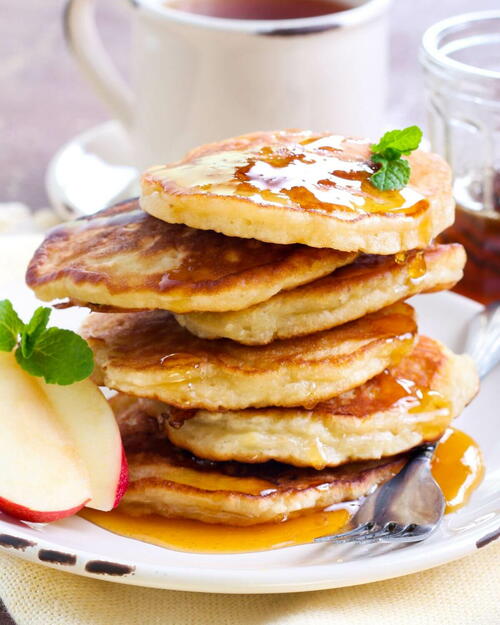 Whole Wheat Apple Cinnamon Pancakes Whole Wheat Apple Cinnamon Pancakes