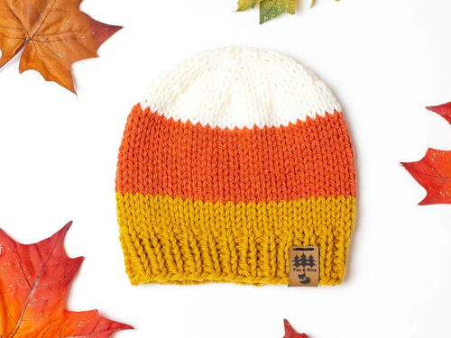 Sweet Candy Corn Toque Halloween Beanie Hat Baby Children Women Men Fall Sweet Candy Corn Toque Halloween Beanie Hat Baby Children Women Men Fall