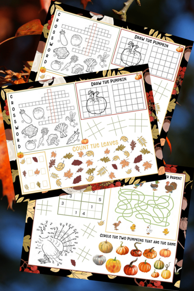 Thanksgiving Placemats Thanksgiving Placemats