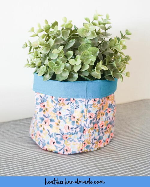 Free Fabric Basket Sewing Pattern Free Fabric Basket Sewing Pattern