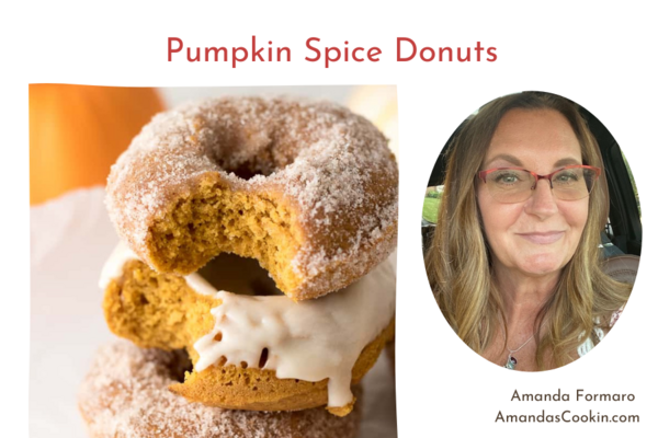 Pumpkin Spice Donuts from Amanda's Cookin'