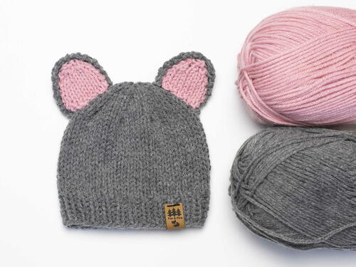 Mouse Ears Hat Baby Children Women Men Beanie Toque Halloween Animal Mouse Ears Hat Baby Children Women Men Beanie Toque Halloween Animal