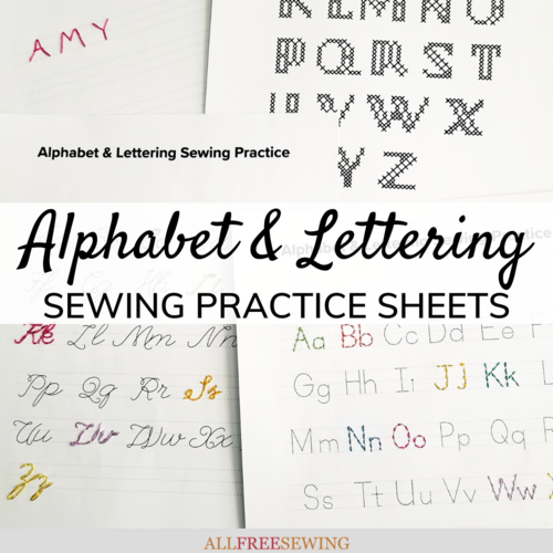 Alphabet and Lettering Sewing Practice Sheets PDF Alphabet and Lettering Sewing Practice Sheets PDF