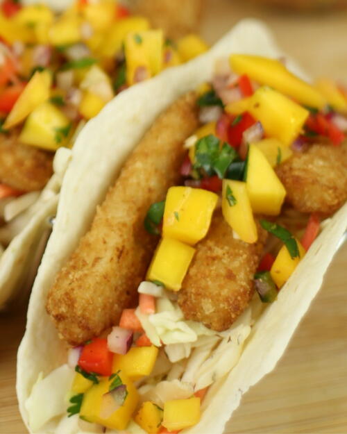 Fish Tacos With Mango Salsa Fish Tacos With Mango Salsa