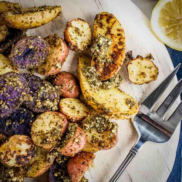 Roasted Pesto Potatoes Roasted Pesto Potatoes